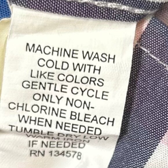 Vineyard Vines Slim Fit Whale Shirt Medium Men Cotton Striped Long Sleeve Shirt - Picture 6 of 7